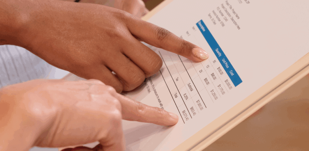 paper invoices vs. digital billing